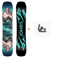 Snowboard Jones Twin Sister 2023 + Fixations De Snowboard