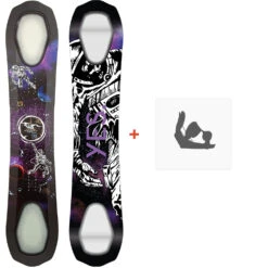 Yes! Snowboard Yes 20/20 Powderhull 2023 + Fixations De Snowboard