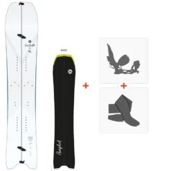 Splitboard Amplid Surf Shuttle 2023 + Fixations De Splitboard + Peaux
