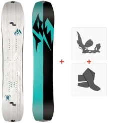 Splitboard Jones Women'S Solution 2022 + Fixations De Splitboard + Peaux