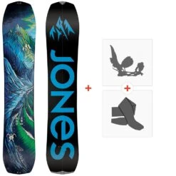 Splitboard Jones Youth Solution 2022 + Fixations De Splitboard + Peaux