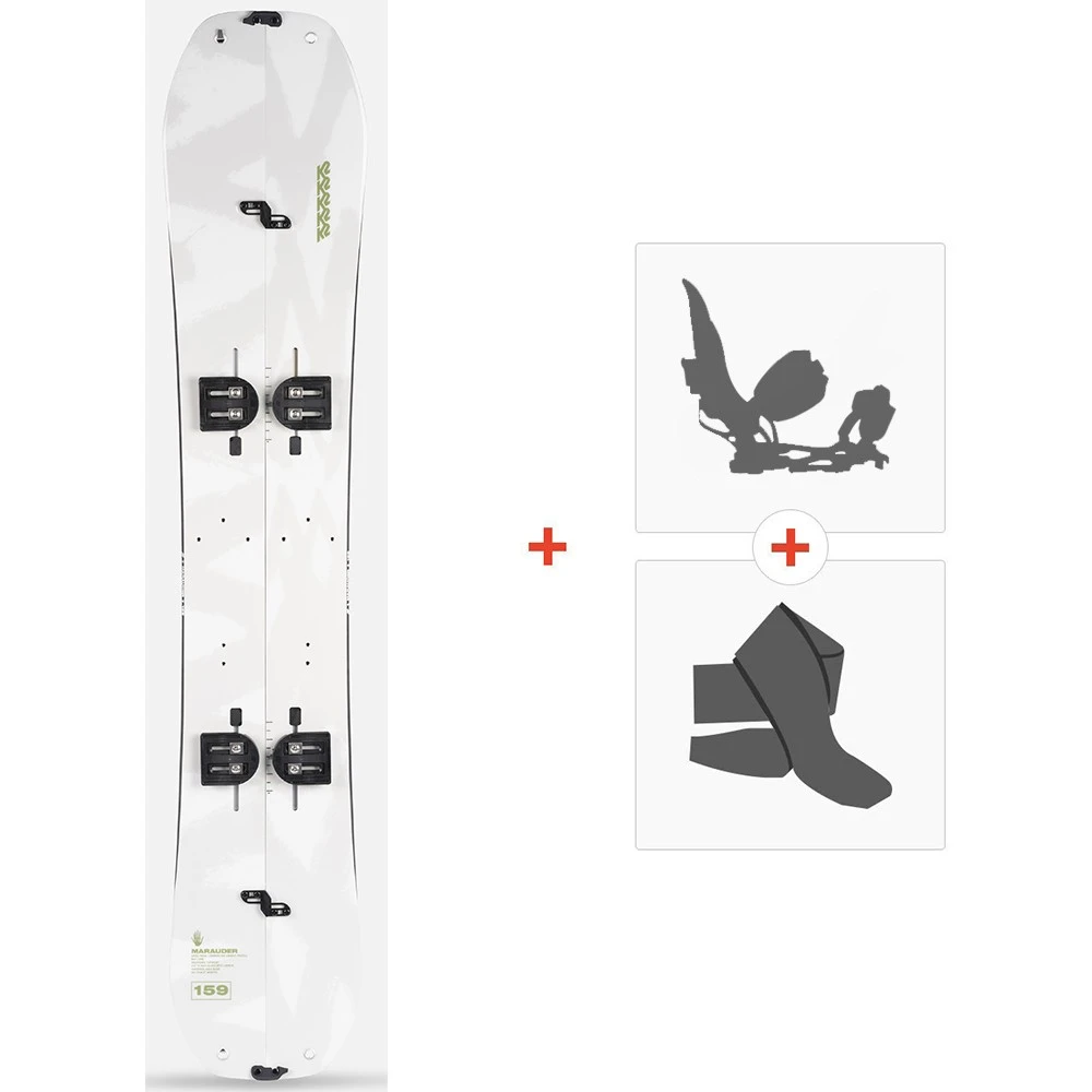 Splitboard K2 Marauder Split Package 2023 + Fixations De Splitboard + Peaux 3 Splitboard K2 Marauder Split Package 2023 + Fixations De Splitboard + Peaux