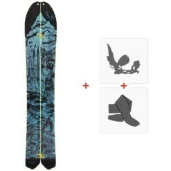 Splitboard Plum Ripcurl Transition 2022 + Fixations De Splitboard + Peaux