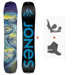 Splitboard Jones Solution Youth 2024 + Fixations De Splitboard + Peaux